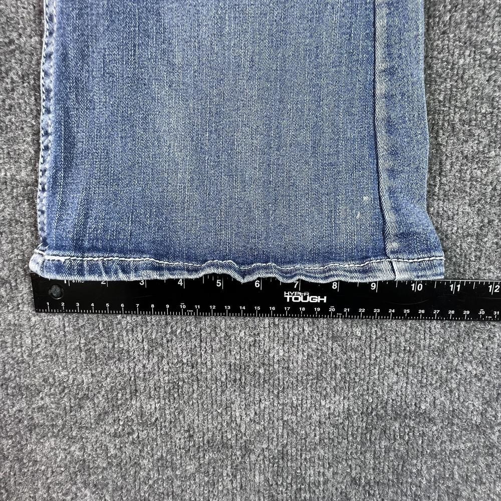SKY Flared Jeans Women's 4 Blue Denim Embroidered Western Rhinestones Workwear - Picture 6 of 16